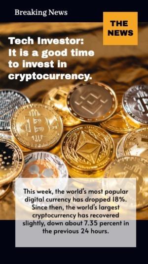 Tech Investor:It is a good time to invest in cryptocurrency.