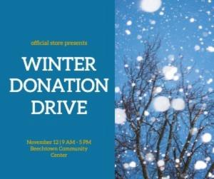 WINTER DONATION DRIVE