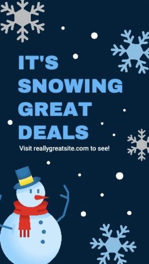 IT'S SNOWING GREAT DEALS